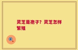 灵芝是孢子？灵芝怎样繁殖