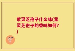 紫灵芝孢子什么味(紫灵芝孢子的香味如何？)