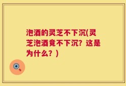 泡酒的灵芝不下沉(灵芝泡酒竟不下沉？这是为什么？)