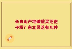 长白山产地破壁灵芝孢子粉？东北灵芝有几种