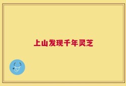 上山发现千年灵芝