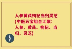 人参黄芪枸杞当归灵芝(中医五宝组合汇聚：人参、黄芪、枸杞、当归、灵芝)