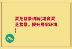 灵芝盆景讲解(培育灵芝盆景，提升居家环境)