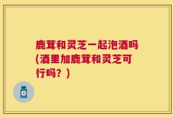 鹿茸和灵芝一起泡酒吗(酒里加鹿茸和灵芝可行吗？)