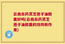 云南白药灵芝孢子油胶囊好吗(云南白药灵芝孢子油胶囊的功效和作用)