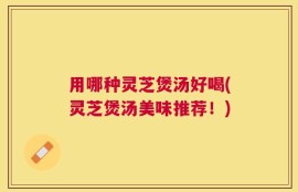 用哪种灵芝煲汤好喝(灵芝煲汤美味推荐！)