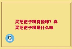 灵芝孢子粉有怪味？真灵芝孢子粉是什么味