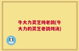 牛大力灵芝炖老鸽(牛大力的灵芝老鸽炖汤)