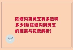 陈塘沟离灵芝有多远啊多少钱(陈塘沟到灵芝的距离与花费解析)