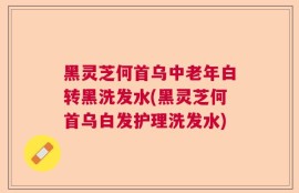 黑灵芝何首乌中老年白转黑洗发水(黑灵芝何首乌白发护理洗发水)