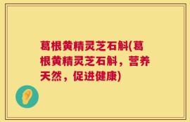葛根黄精灵芝石斛(葛根黄精灵芝石斛，营养天然，促进健康)