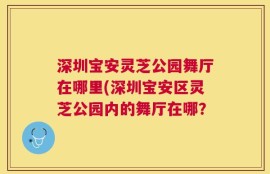 深圳宝安灵芝公园舞厅在哪里(深圳宝安区灵芝公园内的舞厅在哪？