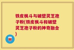 铁皮枫斗与破壁灵芝孢子粉(铁皮枫斗和破壁灵芝孢子粉的神奇融合)