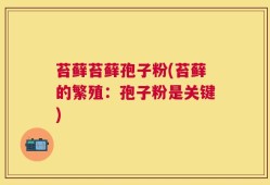 苔藓苔藓孢子粉(苔藓的繁殖：孢子粉是关键)