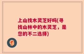 上山找木灵芝好吗(寻找山林中的木灵芝，是您的不二选择)