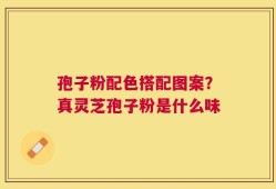 孢子粉配色搭配图案？真灵芝孢子粉是什么味