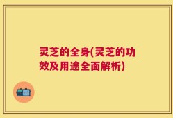 灵芝的全身(灵芝的功效及用途全面解析)
