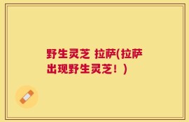 野生灵芝 拉萨(拉萨出现野生灵芝！)