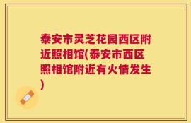 泰安市灵芝花园西区附近照相馆(泰安市西区照相馆附近有火情发生)