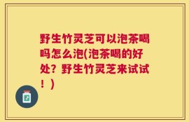野生竹灵芝可以泡茶喝吗怎么泡(泡茶喝的好处？野生竹灵芝来试试！)