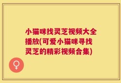 小猫咪找灵芝视频大全播放(可爱小猫咪寻找灵芝的精彩视频合集)