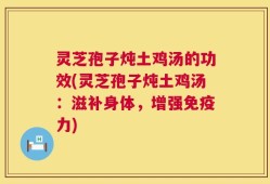 灵芝孢子炖土鸡汤的功效(灵芝孢子炖土鸡汤：滋补身体，增强免疫力)