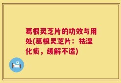 葛根灵芝片的功效与用处(葛根灵芝片：祛湿化痰，缓解不适)