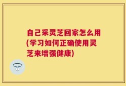 自己采灵芝回家怎么用(学习如何正确使用灵芝来增强健康)