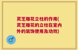 灵芝雕花立柱的作用(灵芝雕花的立柱在室内外的装饰使用及功效)