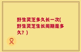 野生灵芝多久长一次(野生灵芝生长周期是多久？)