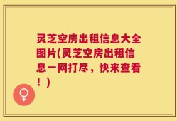 灵芝空房出租信息大全图片(灵芝空房出租信息一网打尽，快来查看！)