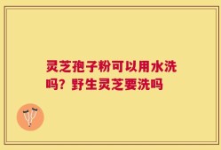 灵芝孢子粉可以用水洗吗？野生灵芝要洗吗