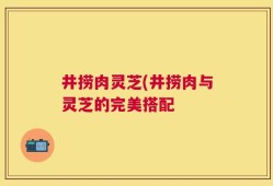 井捞肉灵芝(井捞肉与灵芝的完美搭配