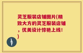 灵芝服装店铺图片(精致大方的灵芝服装店铺，优美设计惊艳上线！)