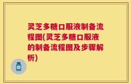 灵芝多糖口服液制备流程图(灵芝多糖口服液的制备流程图及步骤解析)