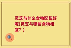 灵芝与什么食物配伍好呢(灵芝与哪些食物相宜？)