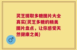 灵芝提取多糖图片大全真实(灵芝多糖的精美图片盘点，让你感受天然健康之美)