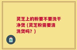 灵芝上的粉要不要洗干净煲 (灵芝粉需要清洗煲吗？)