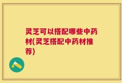 灵芝可以搭配哪些中药材(灵芝搭配中药材推荐)