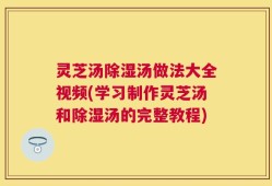 灵芝汤除湿汤做法大全视频(学习制作灵芝汤和除湿汤的完整教程)