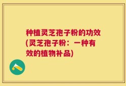 种植灵芝孢子粉的功效(灵芝孢子粉：一种有效的植物补品)