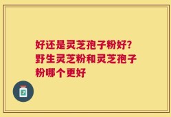 好还是灵芝孢子粉好？野生灵芝粉和灵芝孢子粉哪个更好