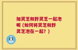 加灵芝和野灵芝一起泡呢 (如何将灵芝和野灵芝泡在一起？)