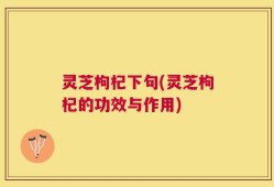 灵芝枸杞下句(灵芝枸杞的功效与作用)