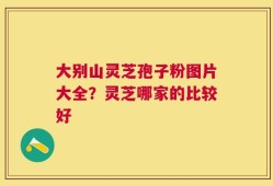 大别山灵芝孢子粉图片大全？灵芝哪家的比较好