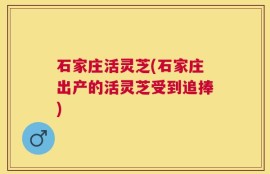 石家庄活灵芝(石家庄出产的活灵芝受到追捧)