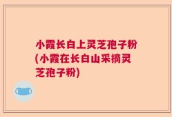 小霞长白上灵芝孢子粉(小霞在长白山采摘灵芝孢子粉)
