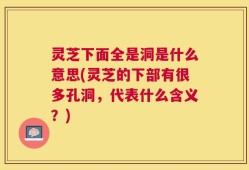 灵芝下面全是洞是什么意思(灵芝的下部有很多孔洞，代表什么含义？)