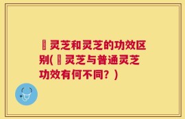 艼灵芝和灵芝的功效区别(艼灵芝与普通灵芝功效有何不同？)
