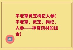 不老草灵芝枸杞人参(不老草、灵芝、枸杞、人参——神奇药材的组合)